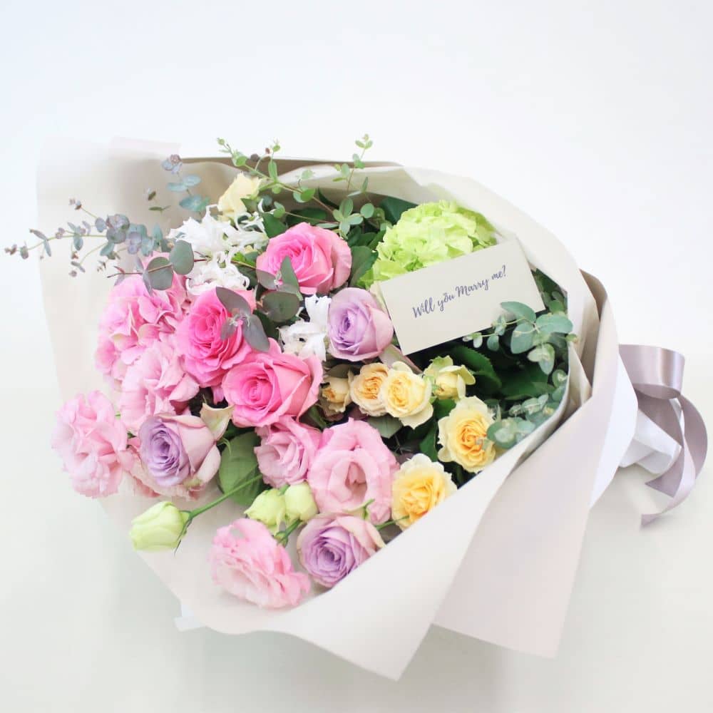 花屋が仕掛人デザイナーズチョイスの花束